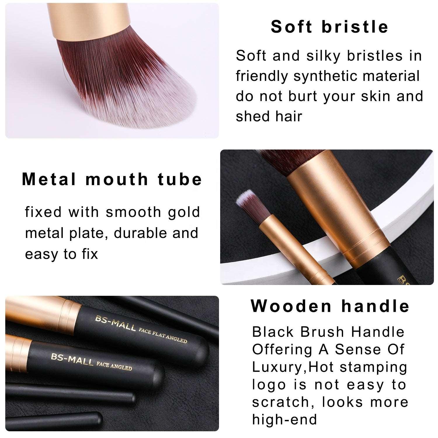 Gold Makeup Brushes Set-2